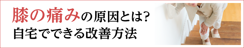 膝の痛みの原因とは？自宅でできる改善方法