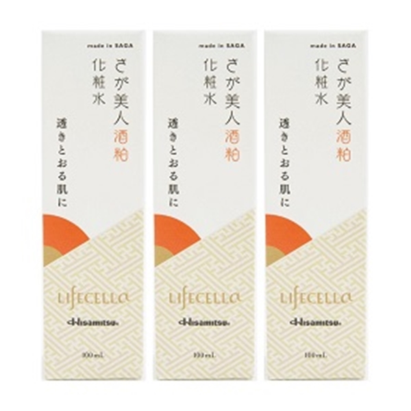 【社販まとめ】ライフセラ さが美人 酒粕 化粧水 100ml×3本