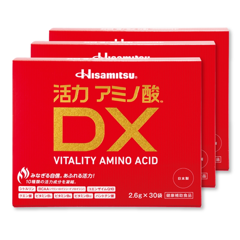 【まとめ】Hisamitsu 活力アミノ酸DX 30袋×3個 1回のみお届け 約3ヶ月分