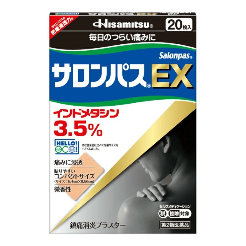 【第2類医薬品】サロンパスEX 20枚