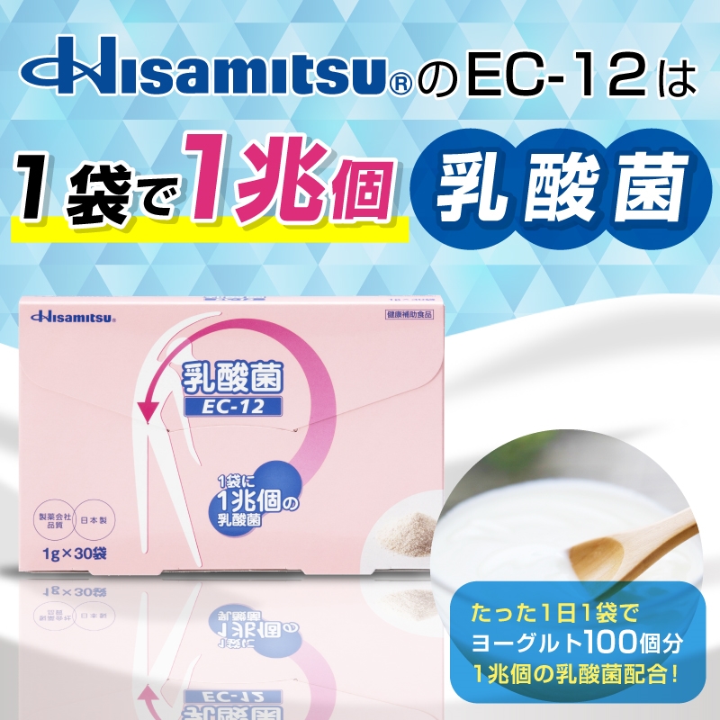 【まとめ】乳酸菌 EC-12 顆粒 1g×30袋×3個 1回のみお届け 約3ヶ月分