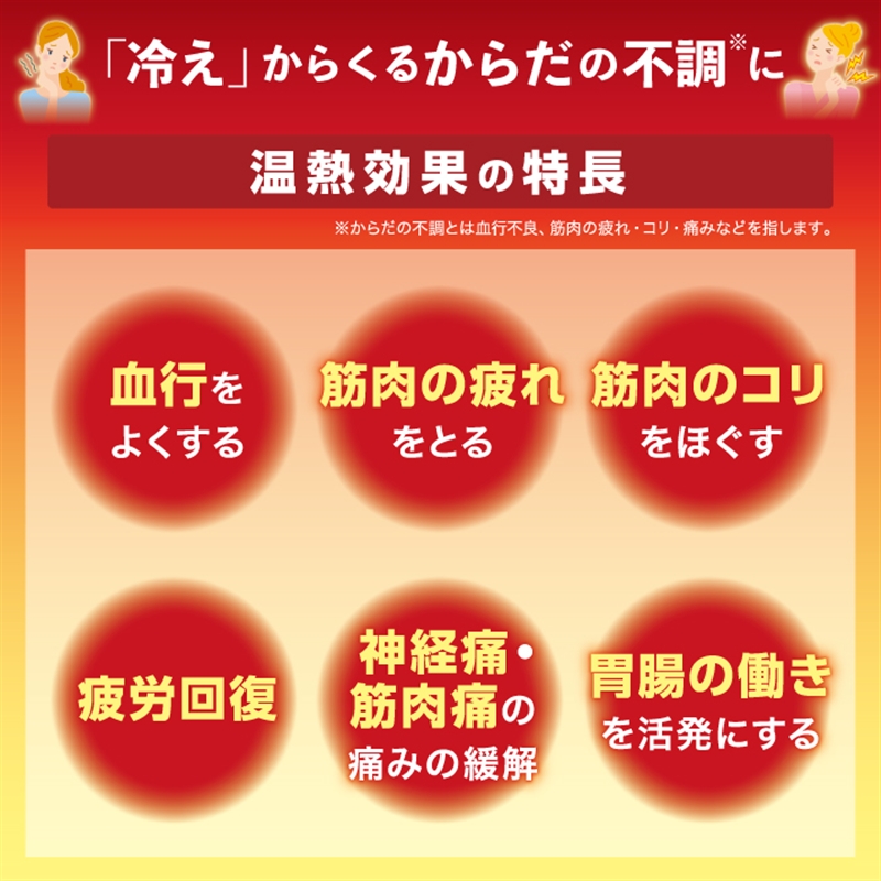 温熱用具 直貼 温感プラス Sサイズ 6枚 1個