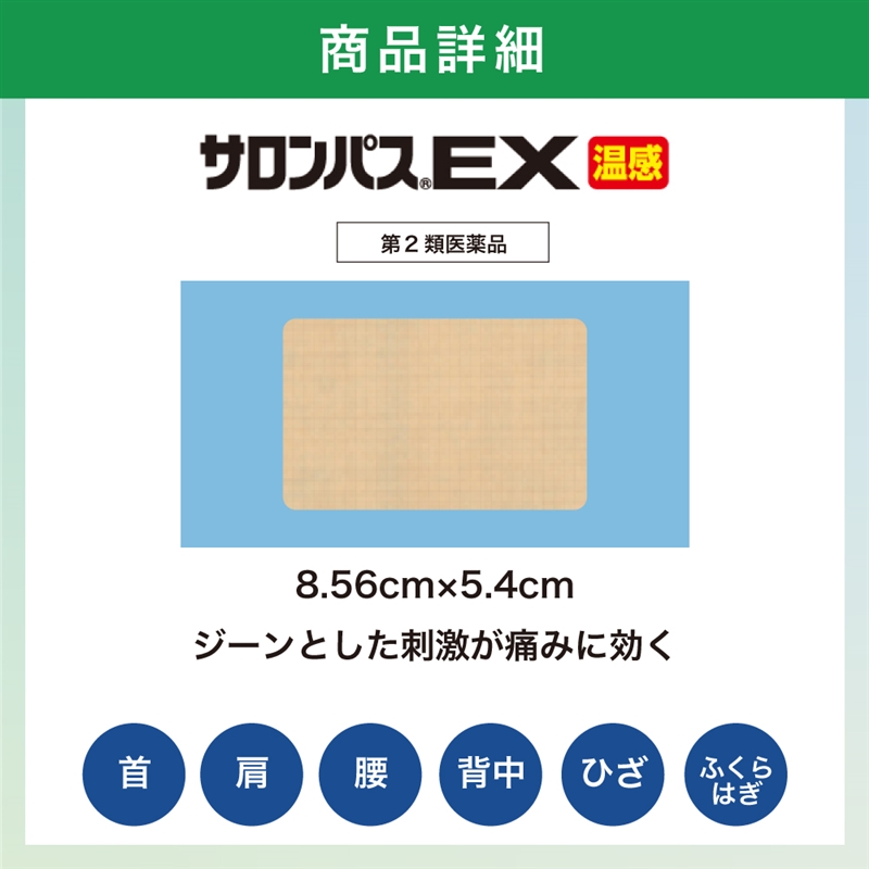 【第2類医薬品】サロンパスEX 温感 20枚