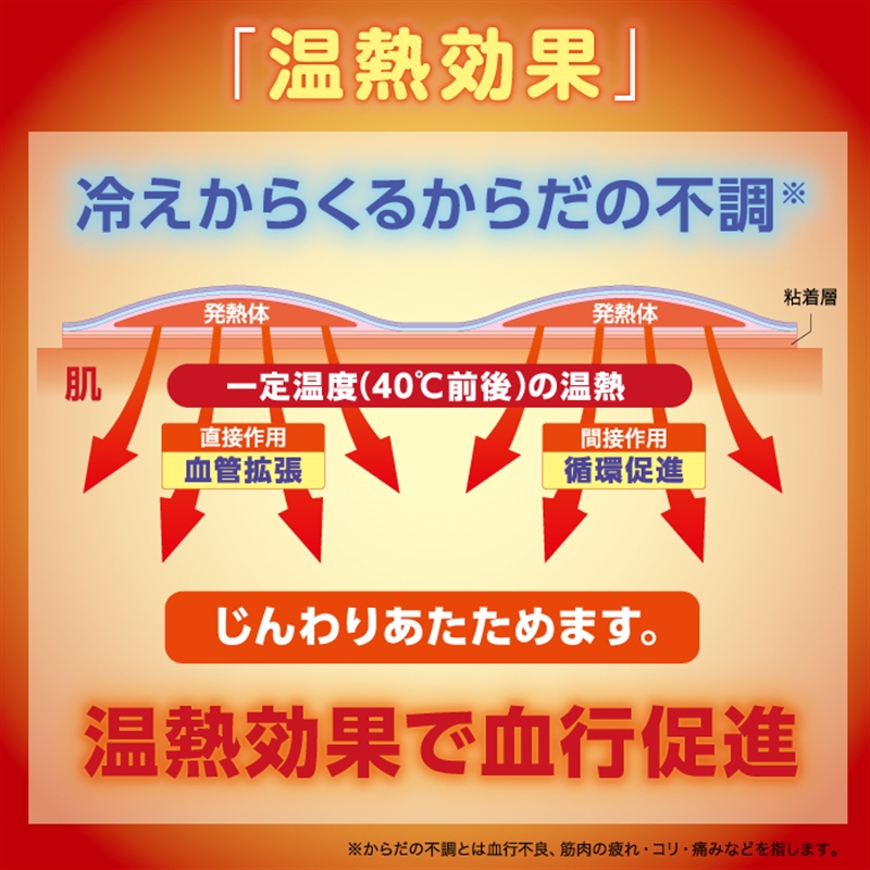 温熱用具 直貼 温感プラス Sサイズ 6枚 1個