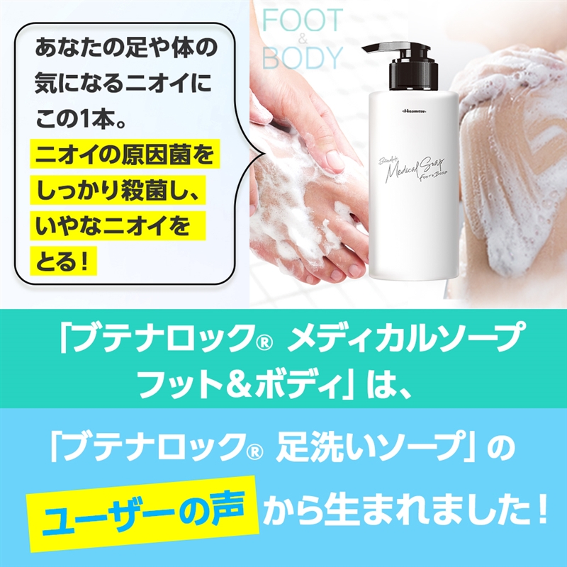 【社販特別】ブテナロック メディカルソープ フット＆ボディ 詰替え用250mL 社内販売特別価格