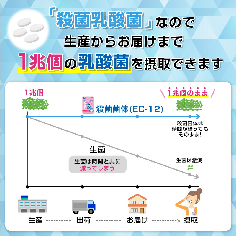 【社販特別】乳酸菌 EC-12 チュアブル 120粒 120粒(1日4粒目安) 健康補助食品 お菓子感覚チュアブルタイプ