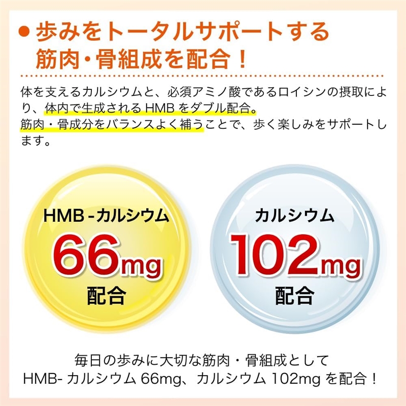 【社販特別】Hisamitsu 歩かんと 90粒 90粒入（1日3粒目安） 機能性表示食品　筋肉の衰えに作用、歩くチカラの維持に。