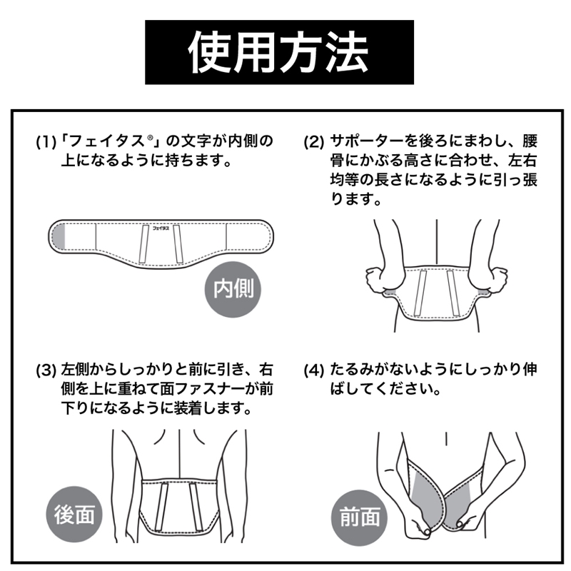フェイタス アクティブ サポーター 腰用 LLサイズ LLサイズ