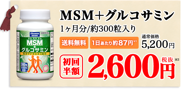 MSM＋グルコサミン：久光製薬：健康通販
