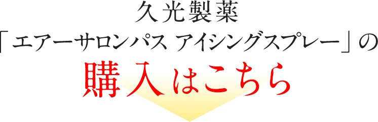 久光製薬 「エアーサロンパス アイシングスプレー」の 購入はこちら