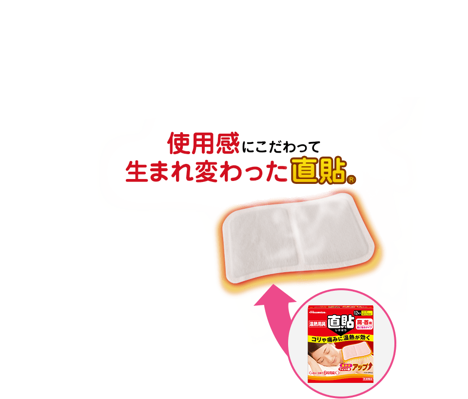 使用感にこだわって生まれ変わった直貼®